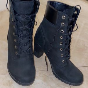 Black Timberland boot heels